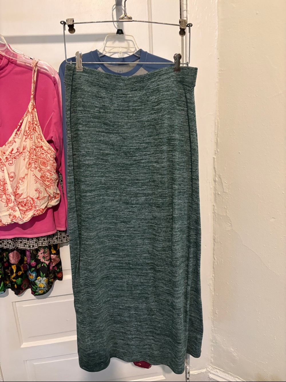 Everyday Green Knit Maxi Skirt